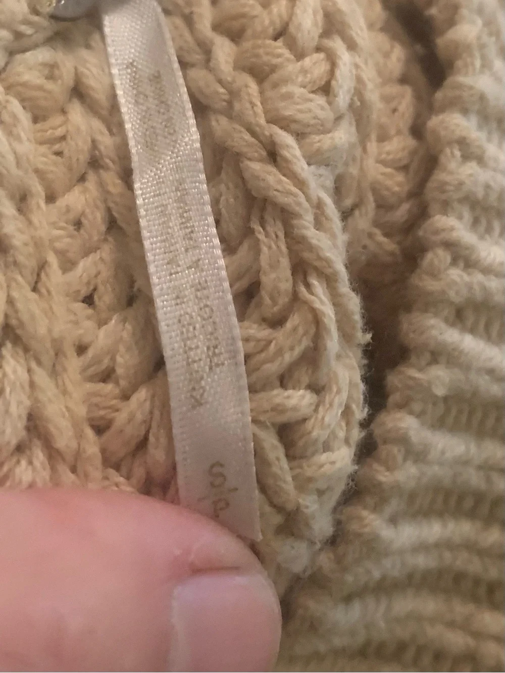 Free People Cropped Women's Pullover Sweater Bell Song Sandcastle Small